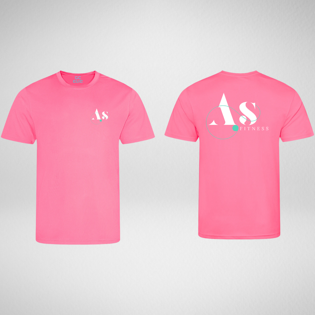 AS Fitness Electric Pink Dri Fit T-shirt