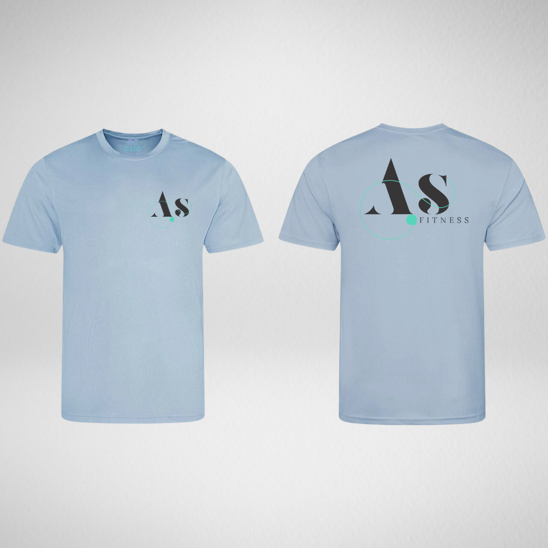 AS Fitness Sky Blue Dri Fit T-shirt