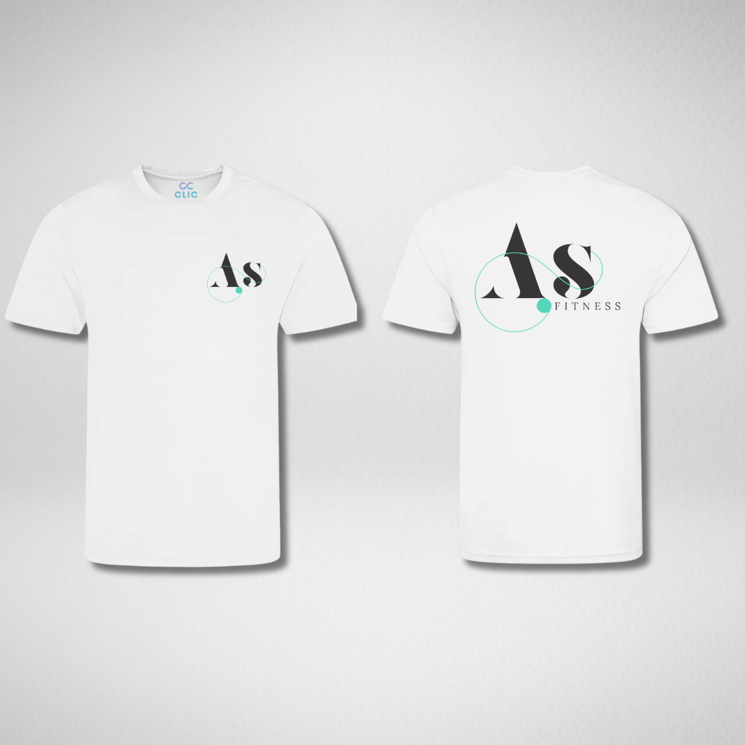AS Fitness White Dri Fit T-shirt