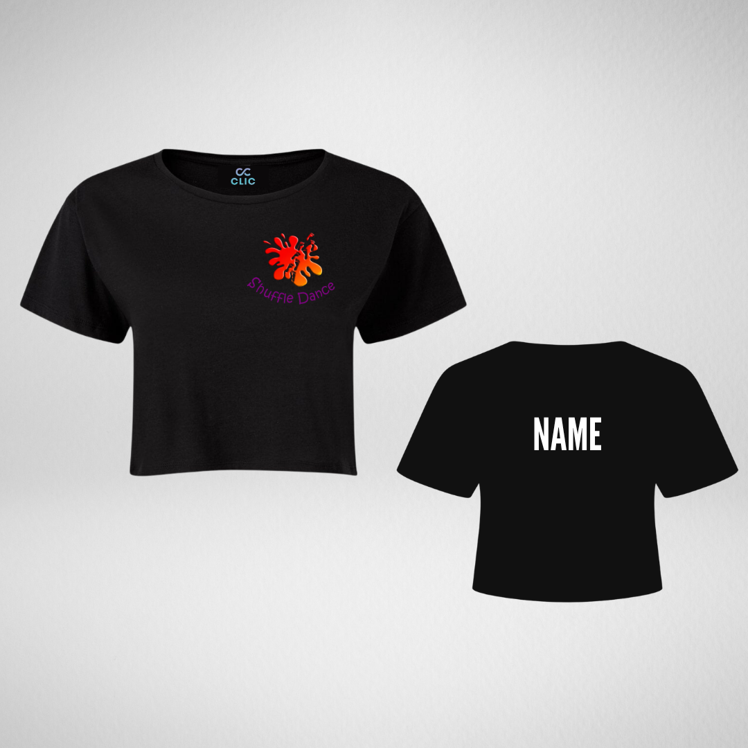 Shuffle Dance Cropped T-shirt