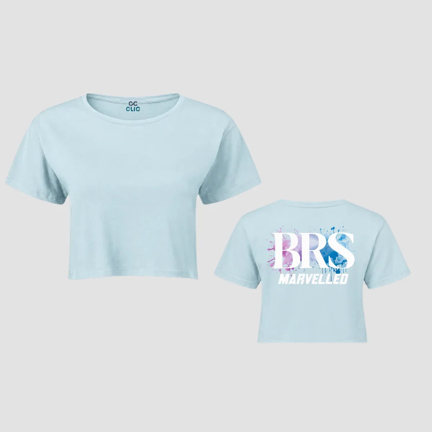 BRS-Dance Ltd Marvelled Sky Blue Cropped T-shirt