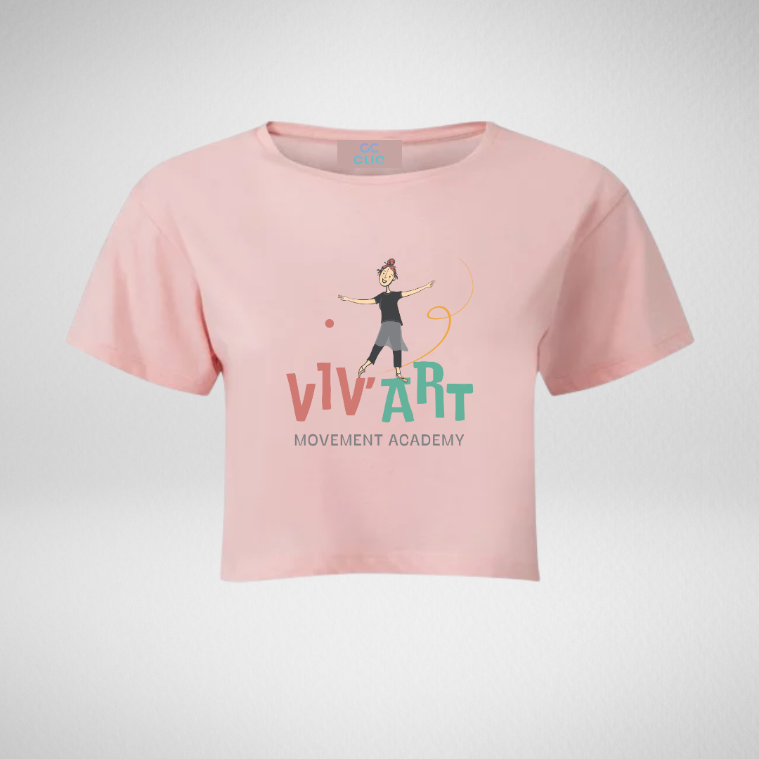 Viv’Art Movement Academy Pink Cropped T-shirt