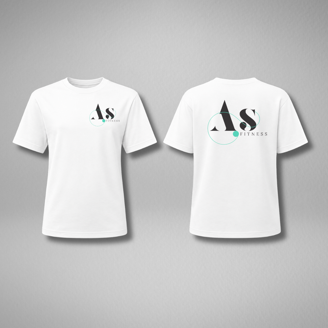 AS Fitness White Boxy T-Shirt