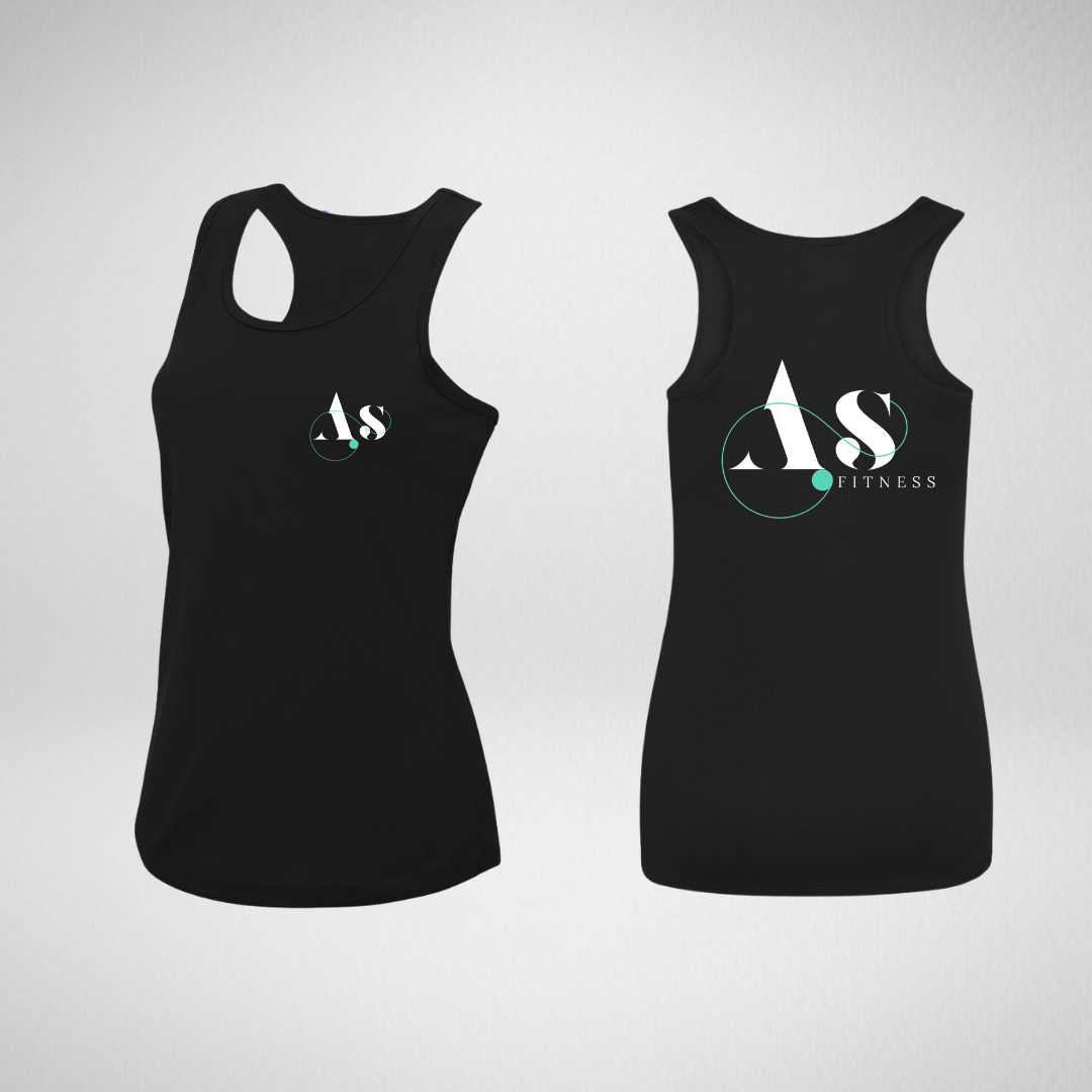 AS Fitness Black Dri Fit Vest