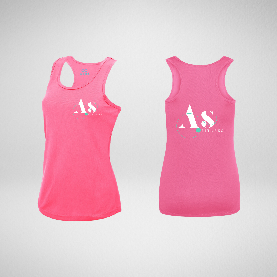 AS Fitness Electric Pink Dri Fit Vest