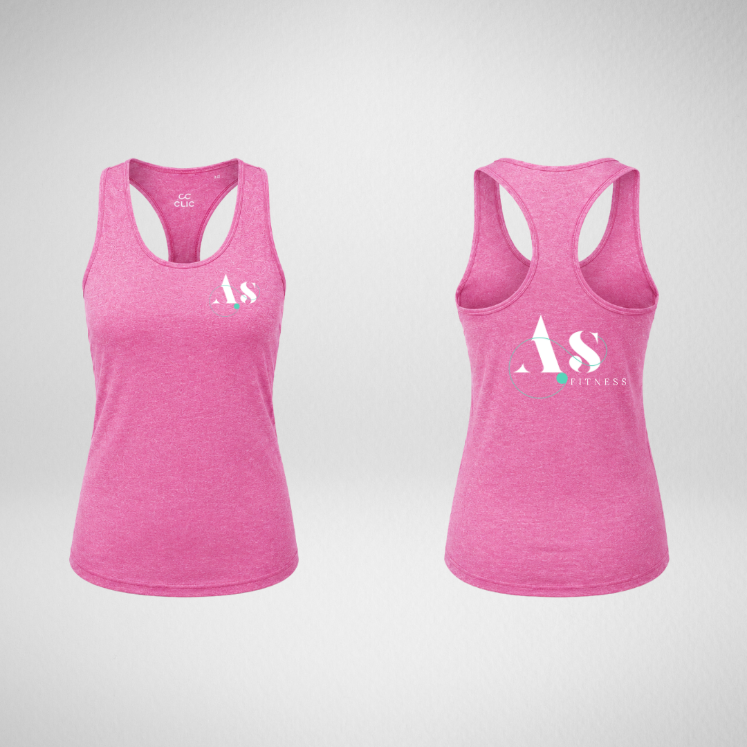 AS Fitness Pink Slim Racerback Vest