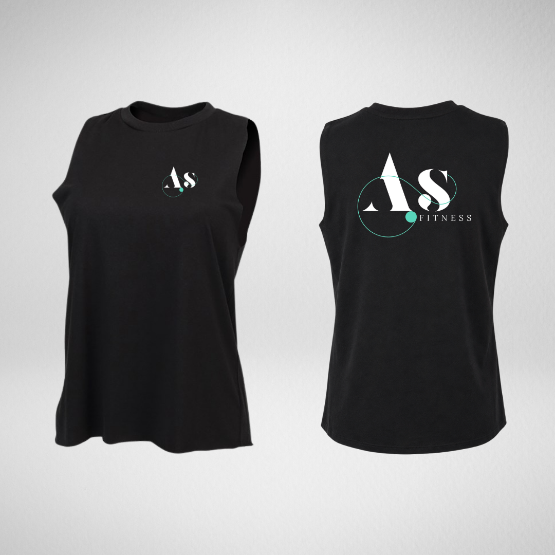 AS Fitness Black High Neck Vest