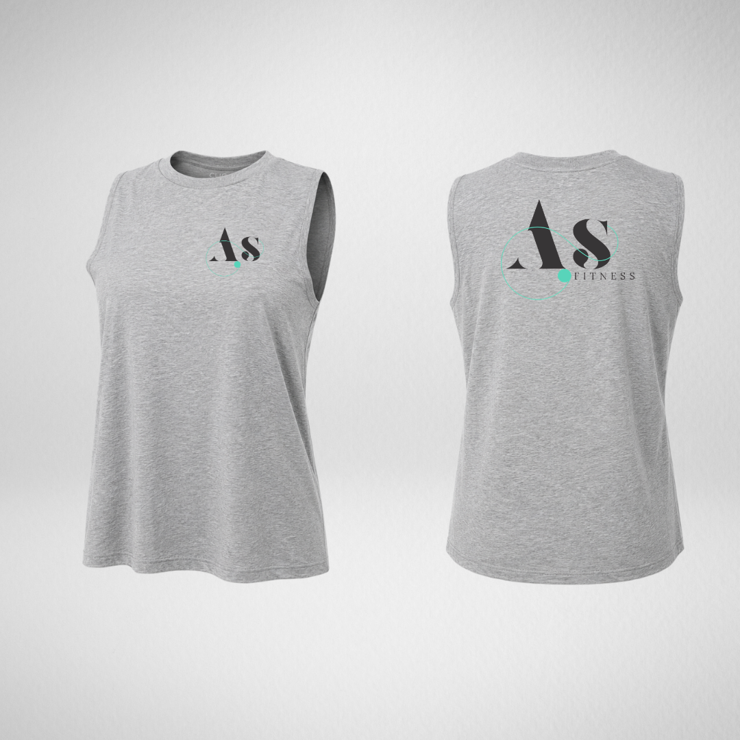 AS Fitness Grey High Neck Vest