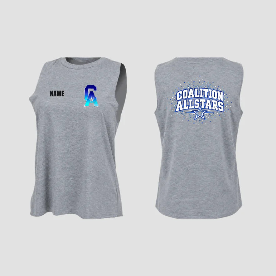 Coalition Allstars Grey High Neck Vest