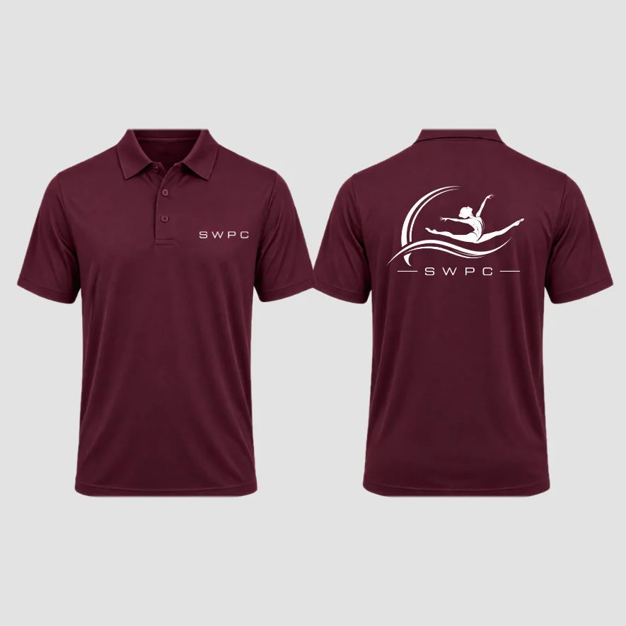 South West Performance Choreography Burgundy Dri Fit Polo Shirt