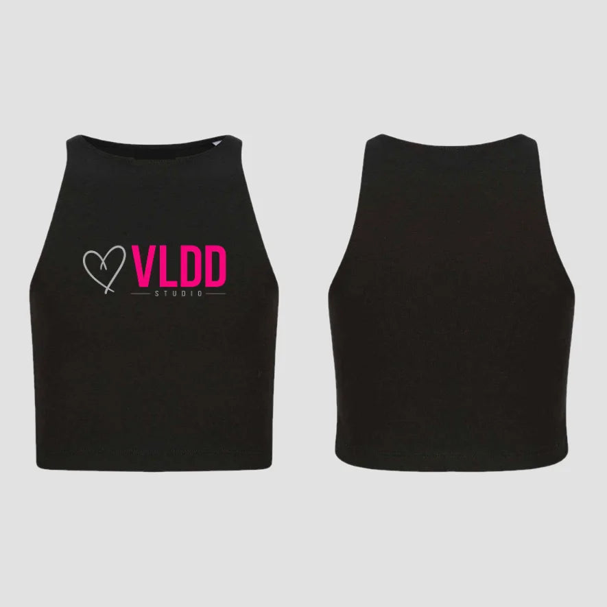 VLDD Studio Black Cropped Tank Vest