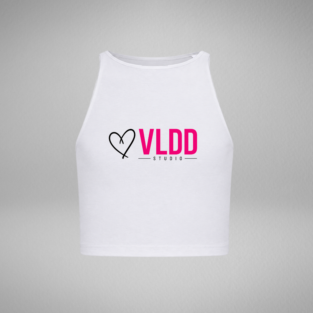VLDD Studio White Cropped Tank Vest