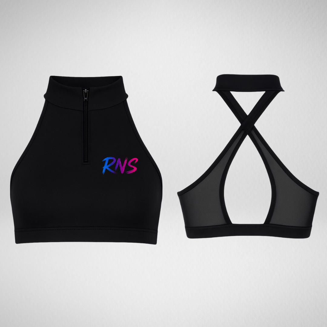 Rhythm Nation Studios Front Zip Bra Top