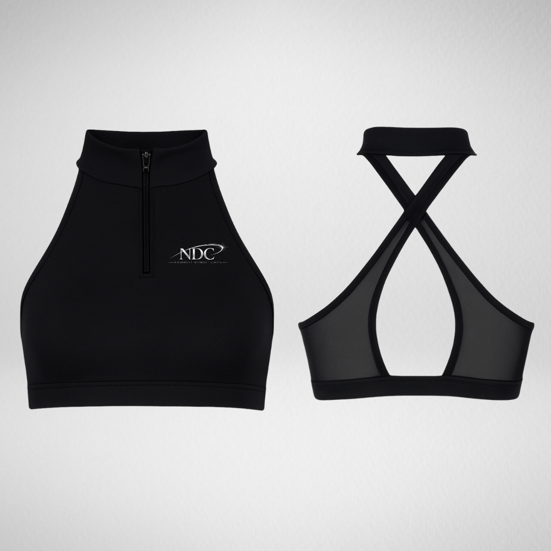 Nova Dance Co Zip Front Bra Top