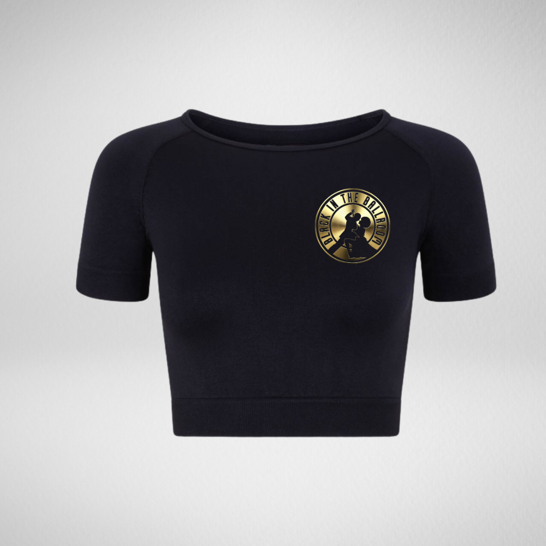 Black in The Ballroom CIC Activewear Crop Top