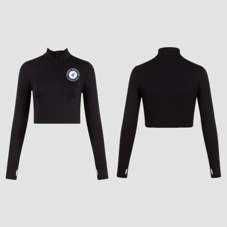 Sisashay Productions Long Sleeve Zip Crop Top