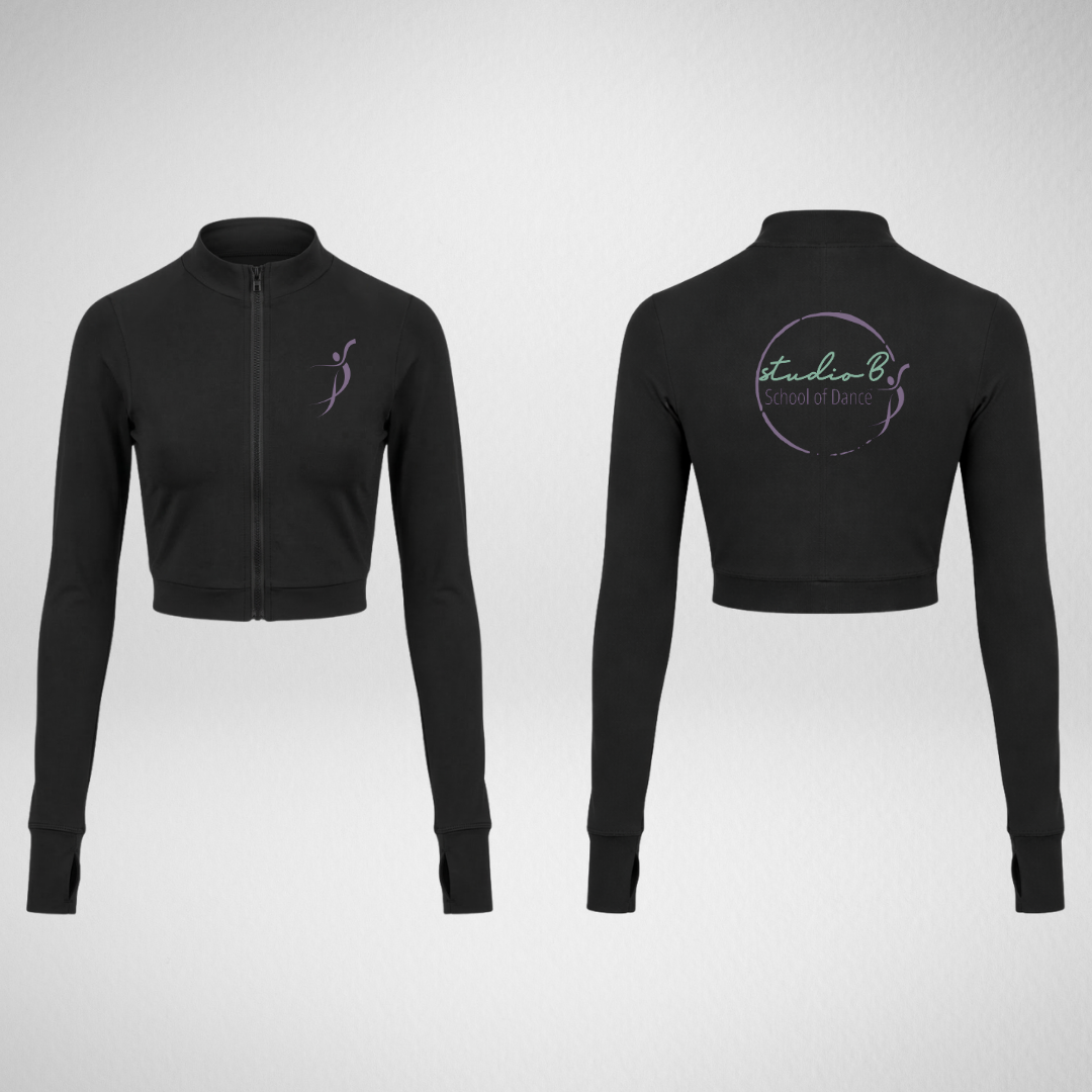 Studio B School of Dance Full Zip Crop Jacket
