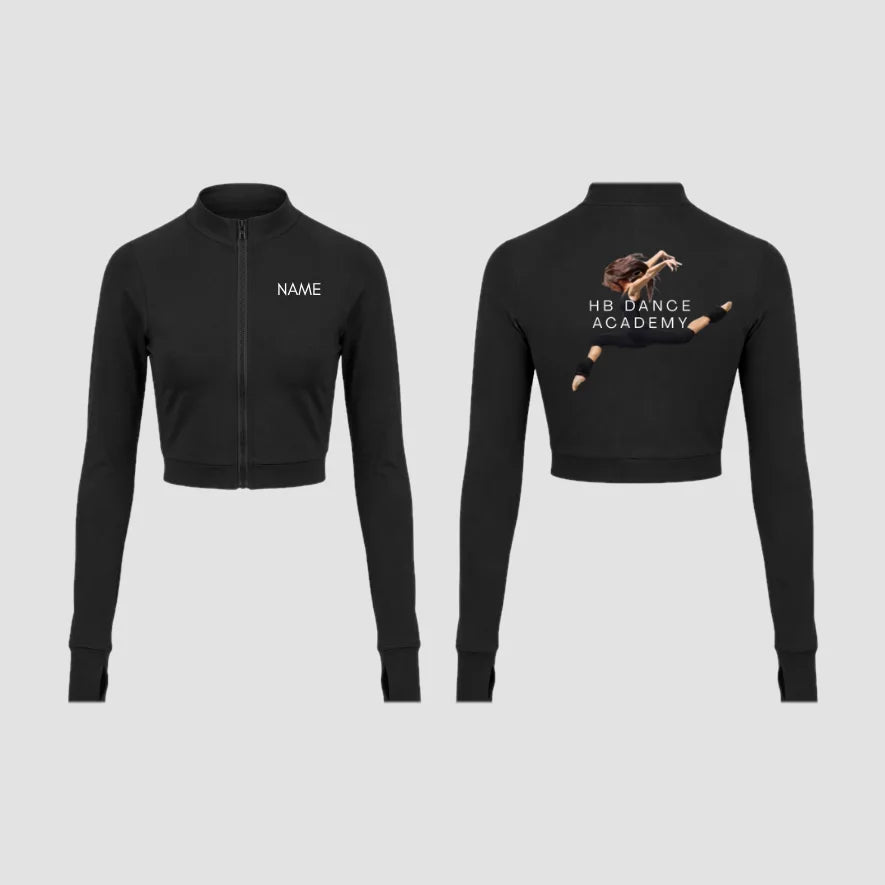 HB Dance Academy Full Zip Crop Jacket