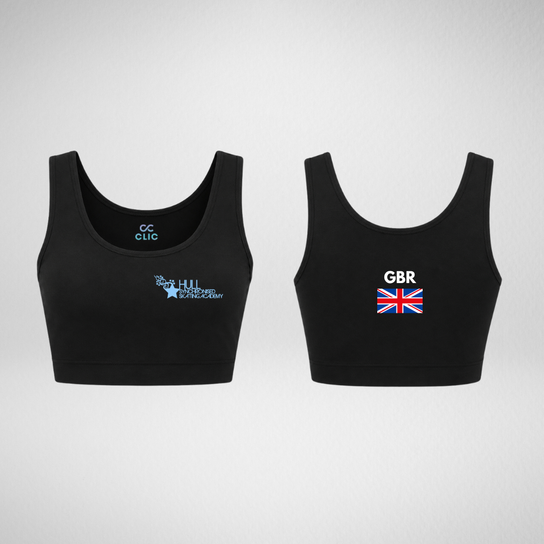 Hull Synchronised Skating Academy Cotton Crop Top
