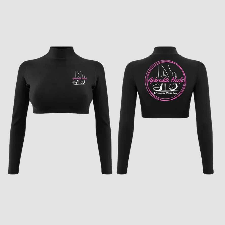 Aphrodite Heels High Neck Crop Top