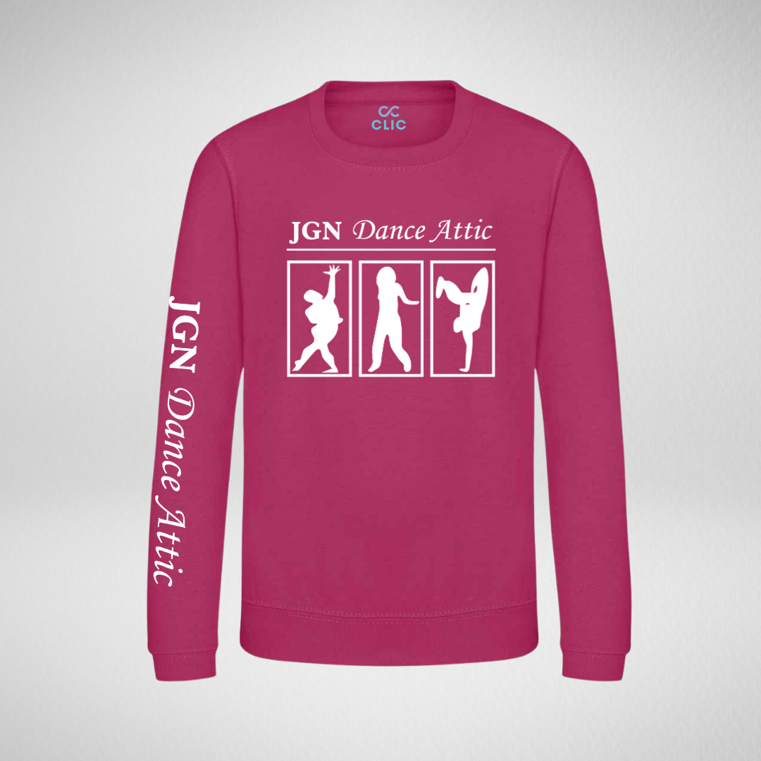 JGN Dance Attic Hot Pink Sweatshirt