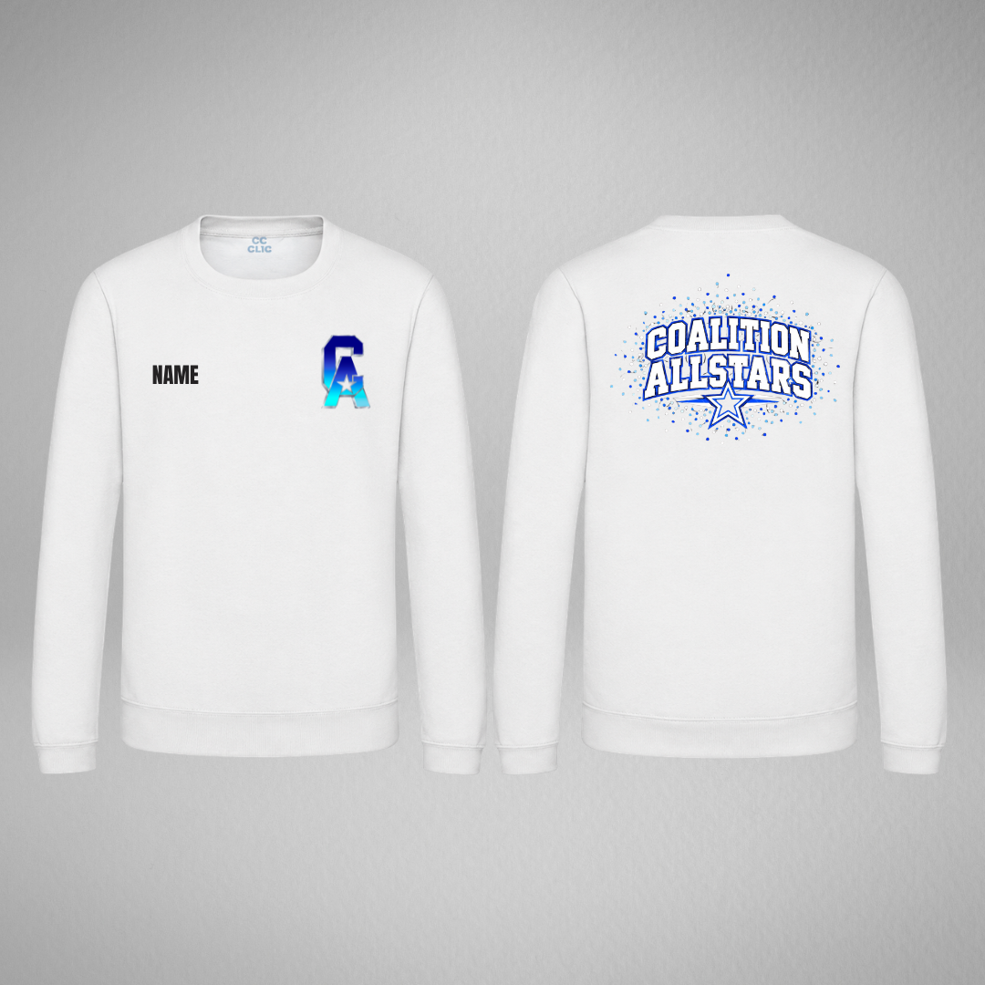 Coalition Allstars White Sweatshirt