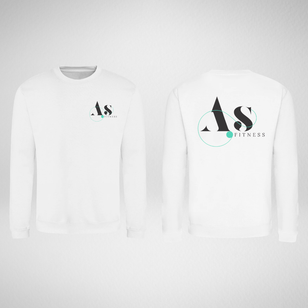 AS Fitness White Sweatshirt