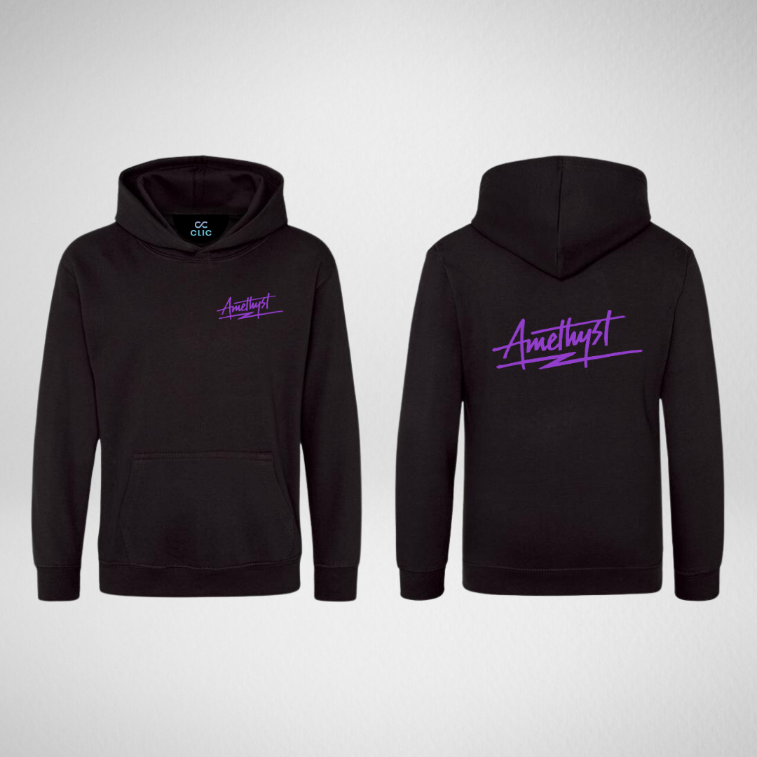 Amethyst Dance Pembrokeshire Black Pullover Hoodie