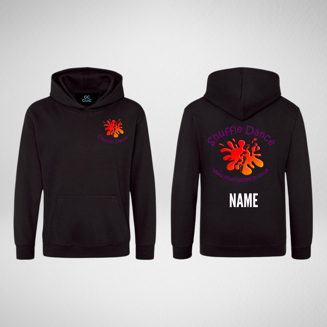 Shuffle Dance Black Pullover Hoodie