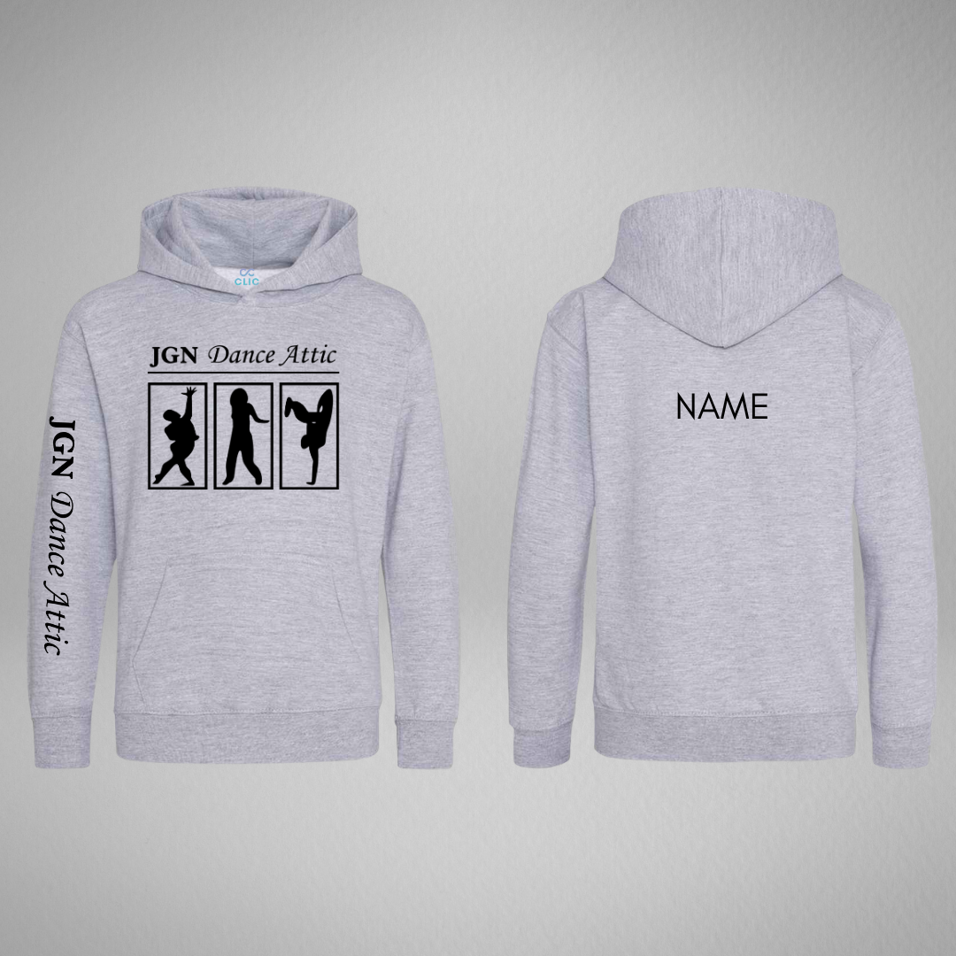 JGN Dance Attic Grey Pullover Hoodie