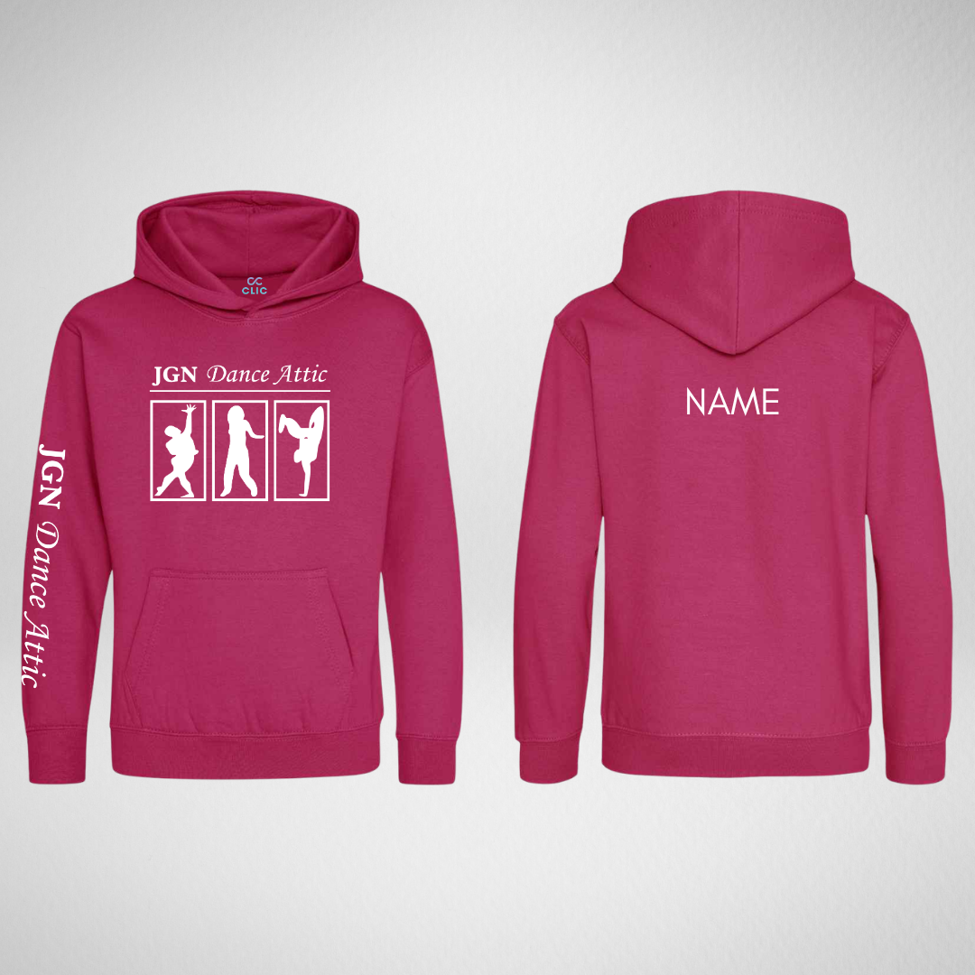 JGN Dance Attic Hot Pink Pullover Hoodie