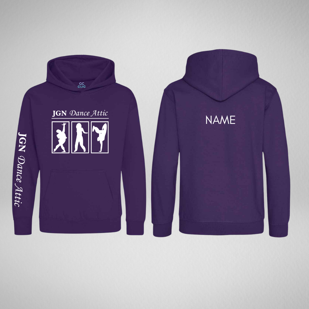 JGN Dance Attic Purple Pullover Hoodie