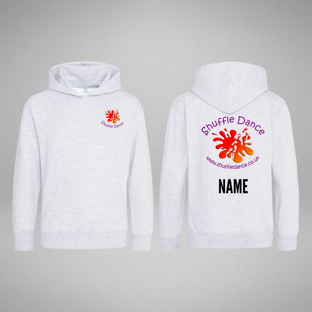 Shuffle Dance White Pullover Hoodie