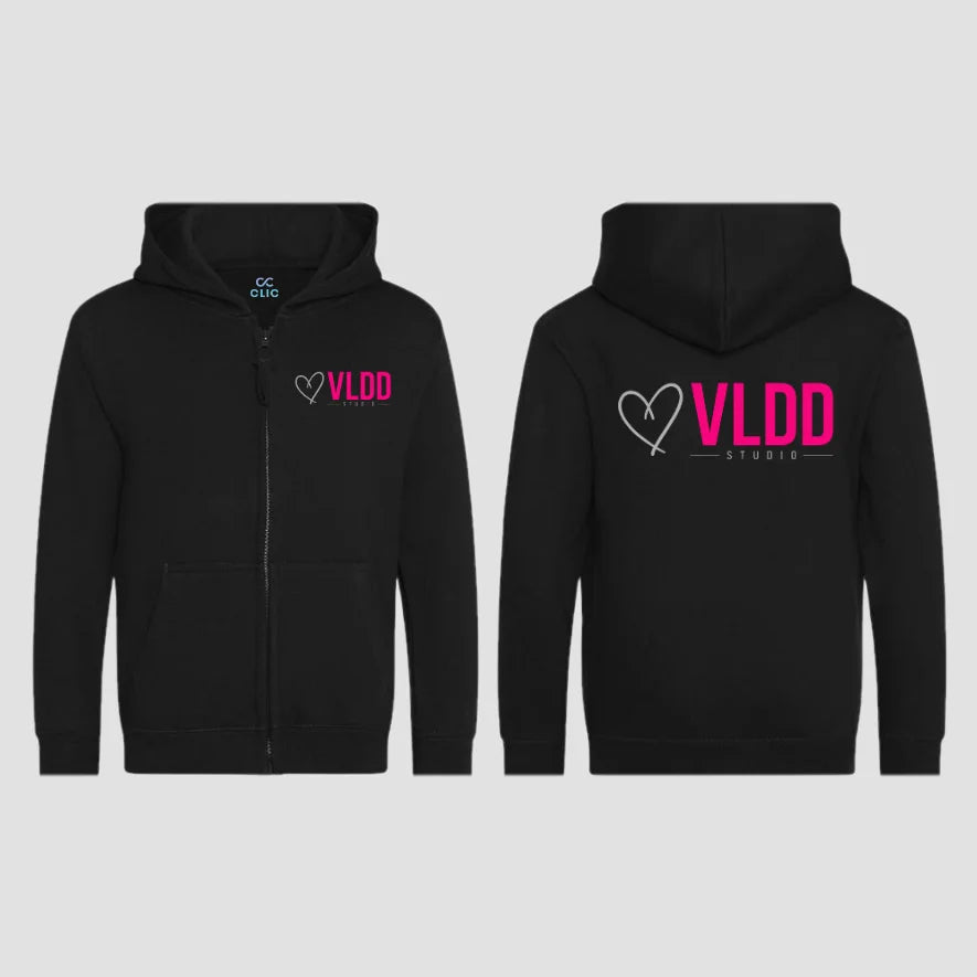 VLDD Studio Black Zipped Hoodie