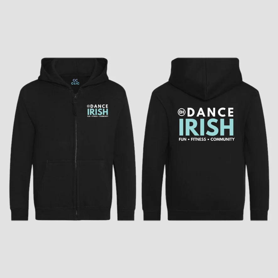 Dance Irish Blue Zipped Hoodie