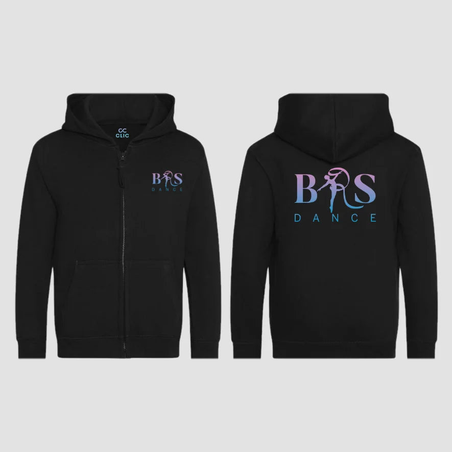 BRS-Dance Ltd Dance Black Zipped Hoodie