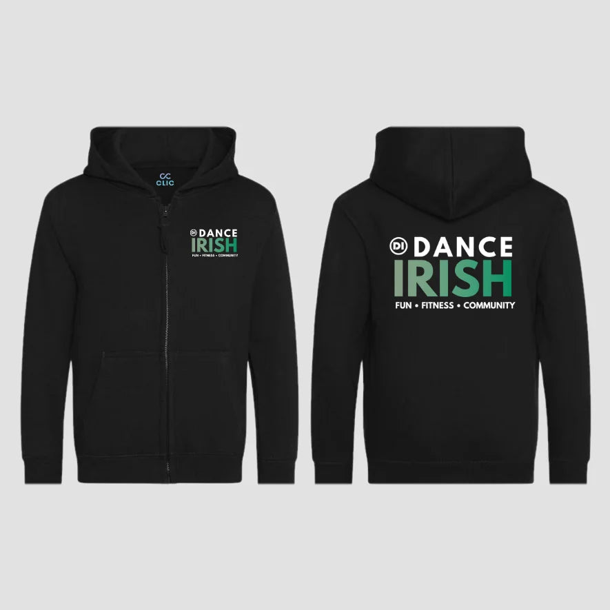 Dance Irish Green Zipped Hoodie