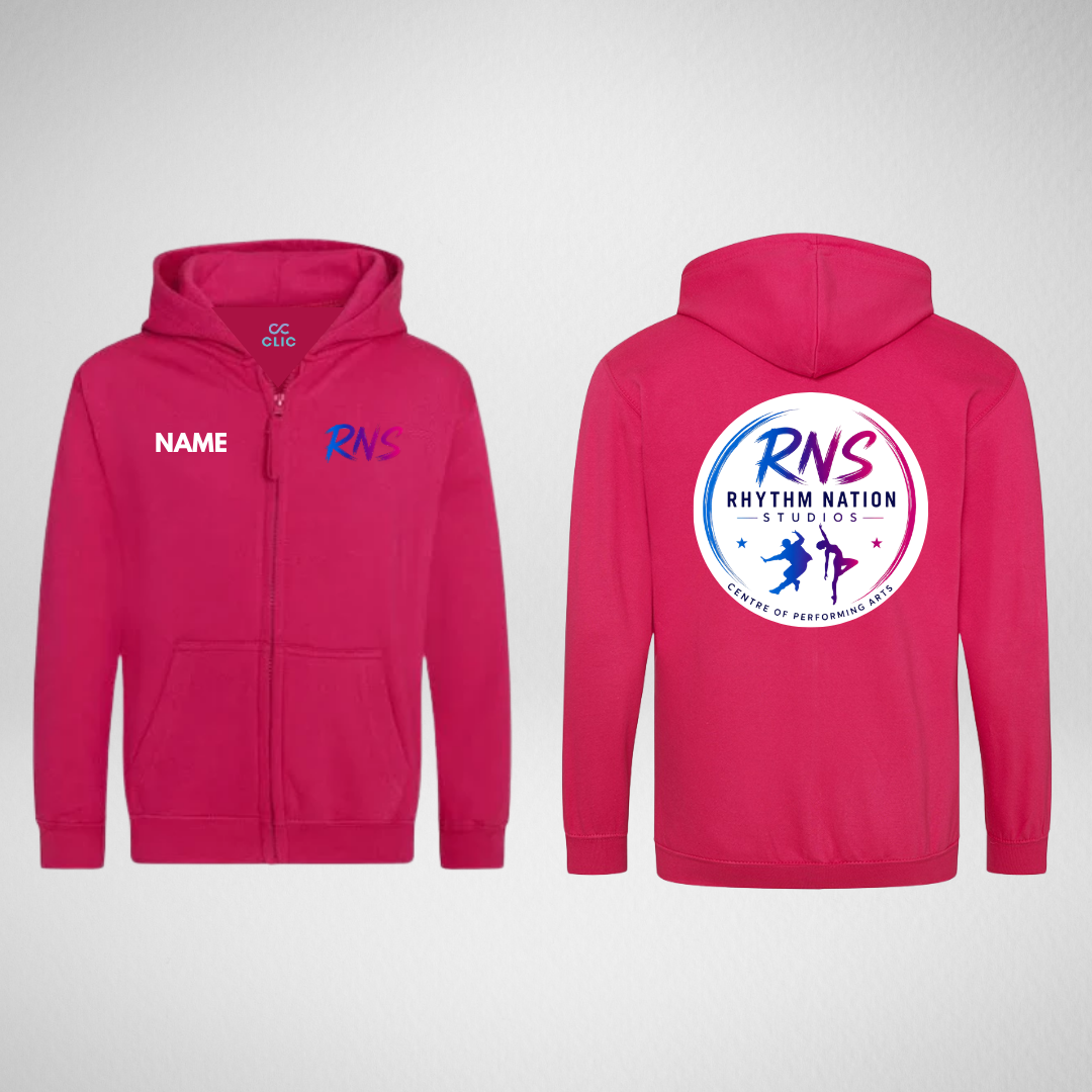 Rhythm Nation Studios Hot Pink Zipped Hoodie