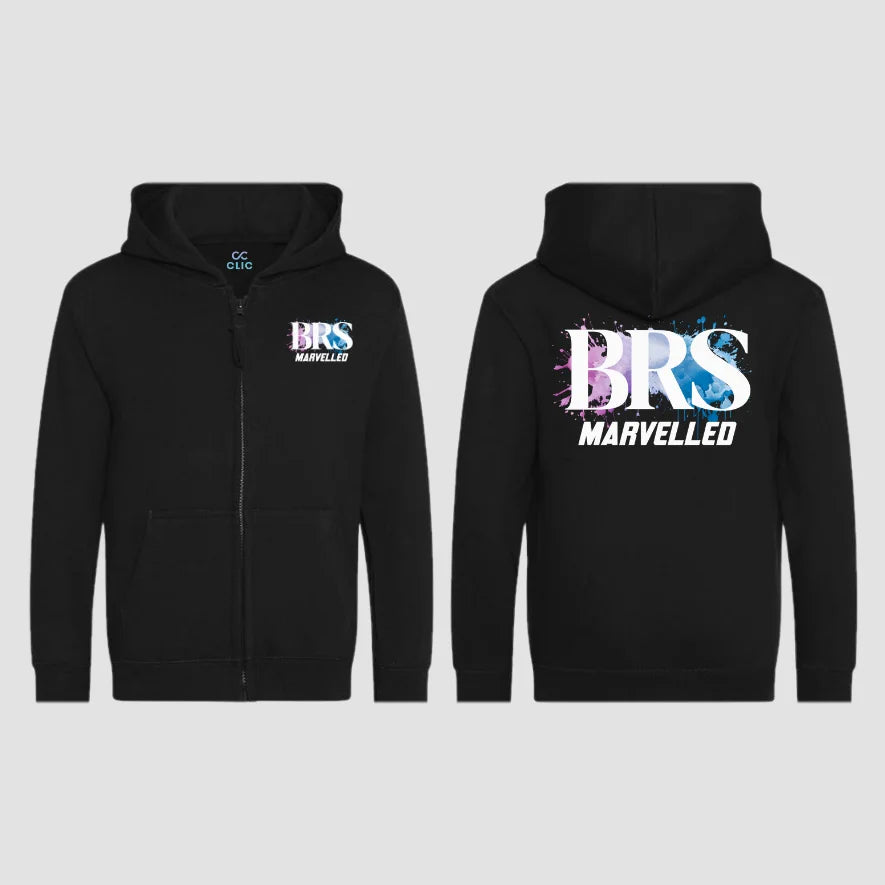 BRS-Dance Ltd Marvelled Black Zipped Hoodie