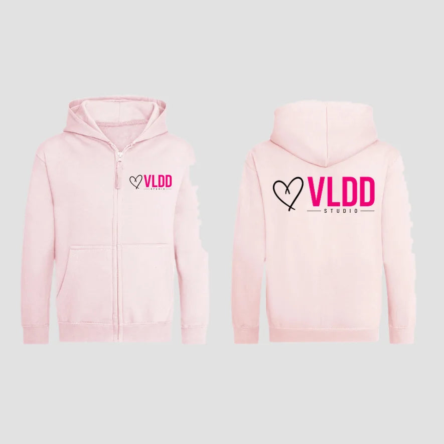 VLDD Studio Pink Zipped Hoodie
