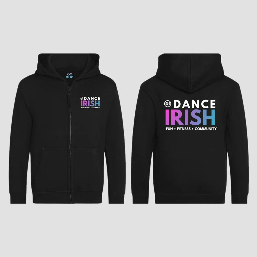 Dance Irish Pink Zipped Hoodie