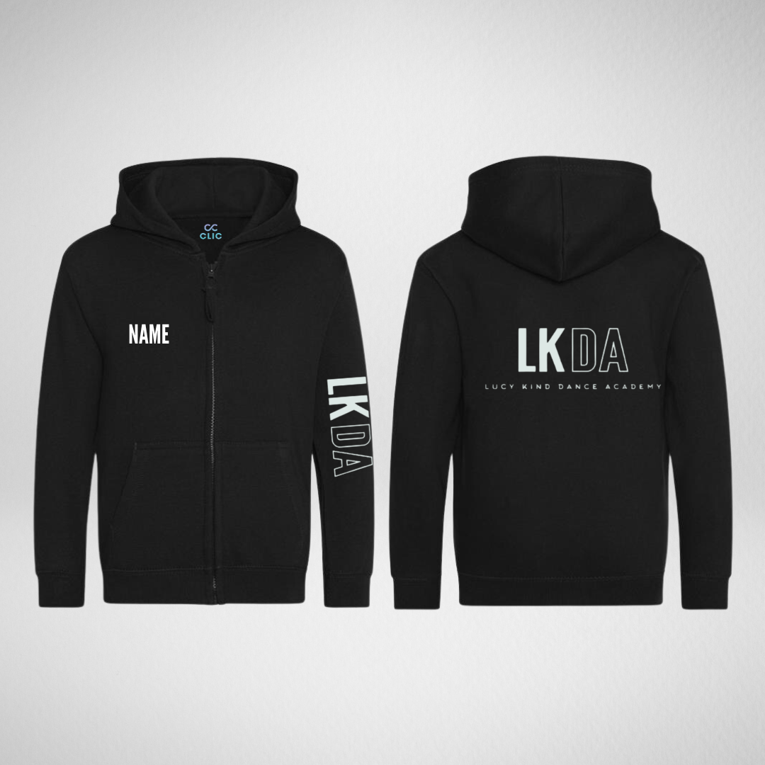 Lucy Kind Dance Academy White Zipped Hoodie