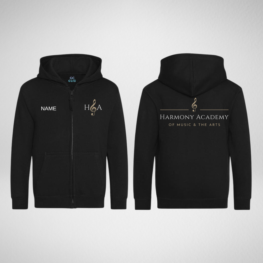 Harmony Academy of Music and the Arts Zipped Hoodie