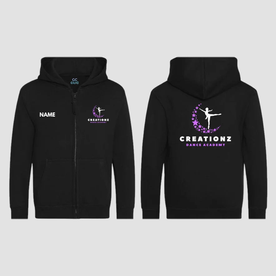 Creationz Dance Academy Zipped Hoodie