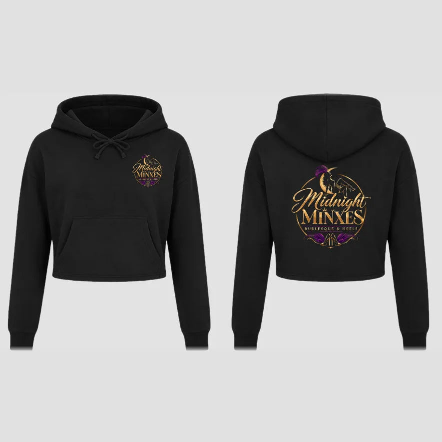 Midnight Minxes Burlesque and Heels Cropped Pullover