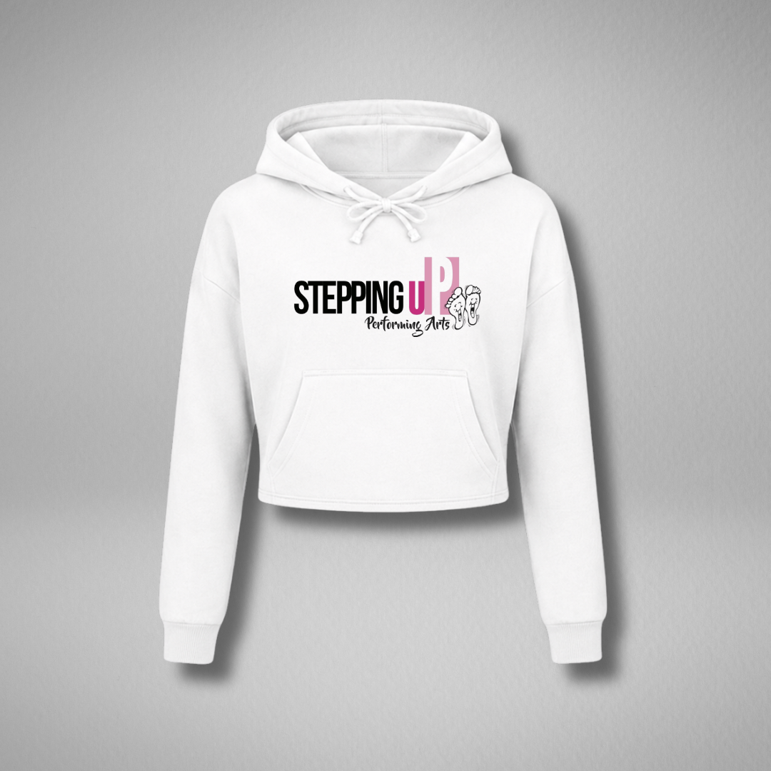 Stepping Up Performing Arts White Cropped Pullover