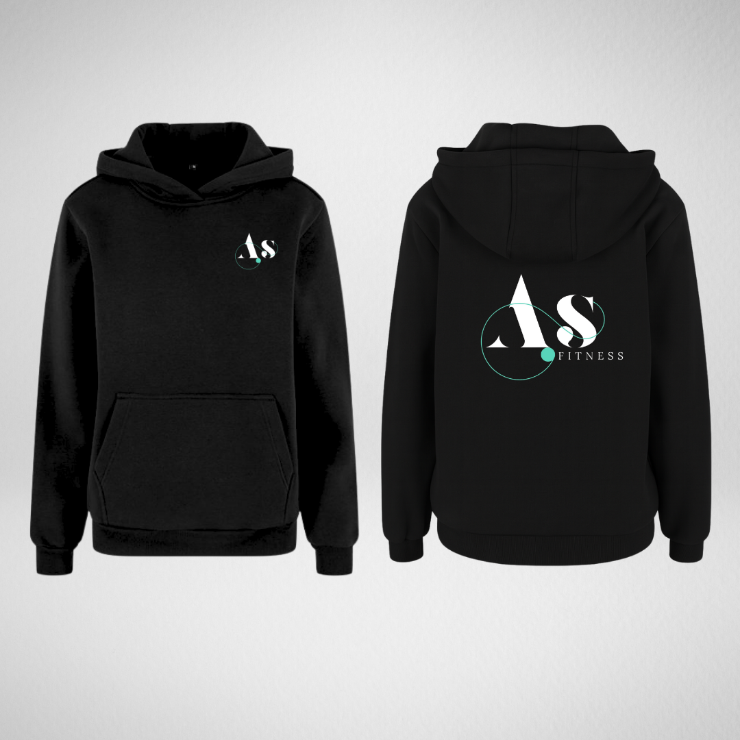 AS Fitness Black Supersoft Hoodie