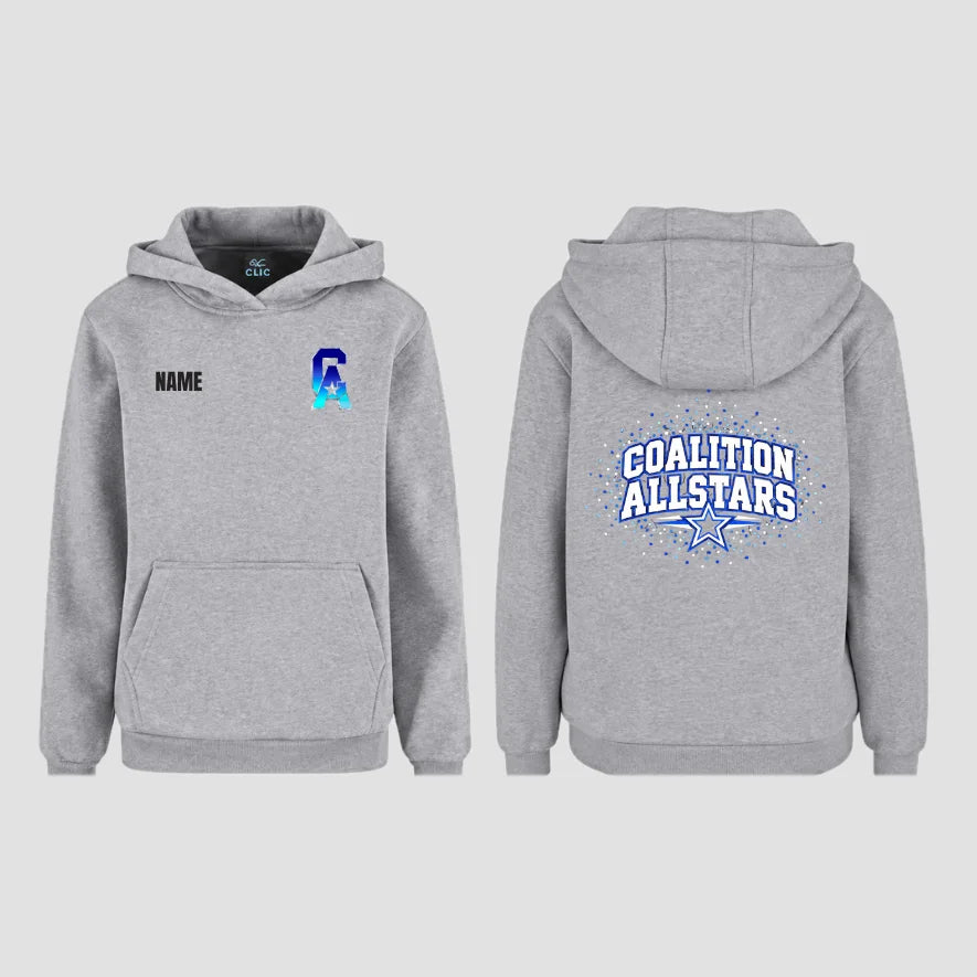 Coalition Allstars Grey Supersoft Hoodie