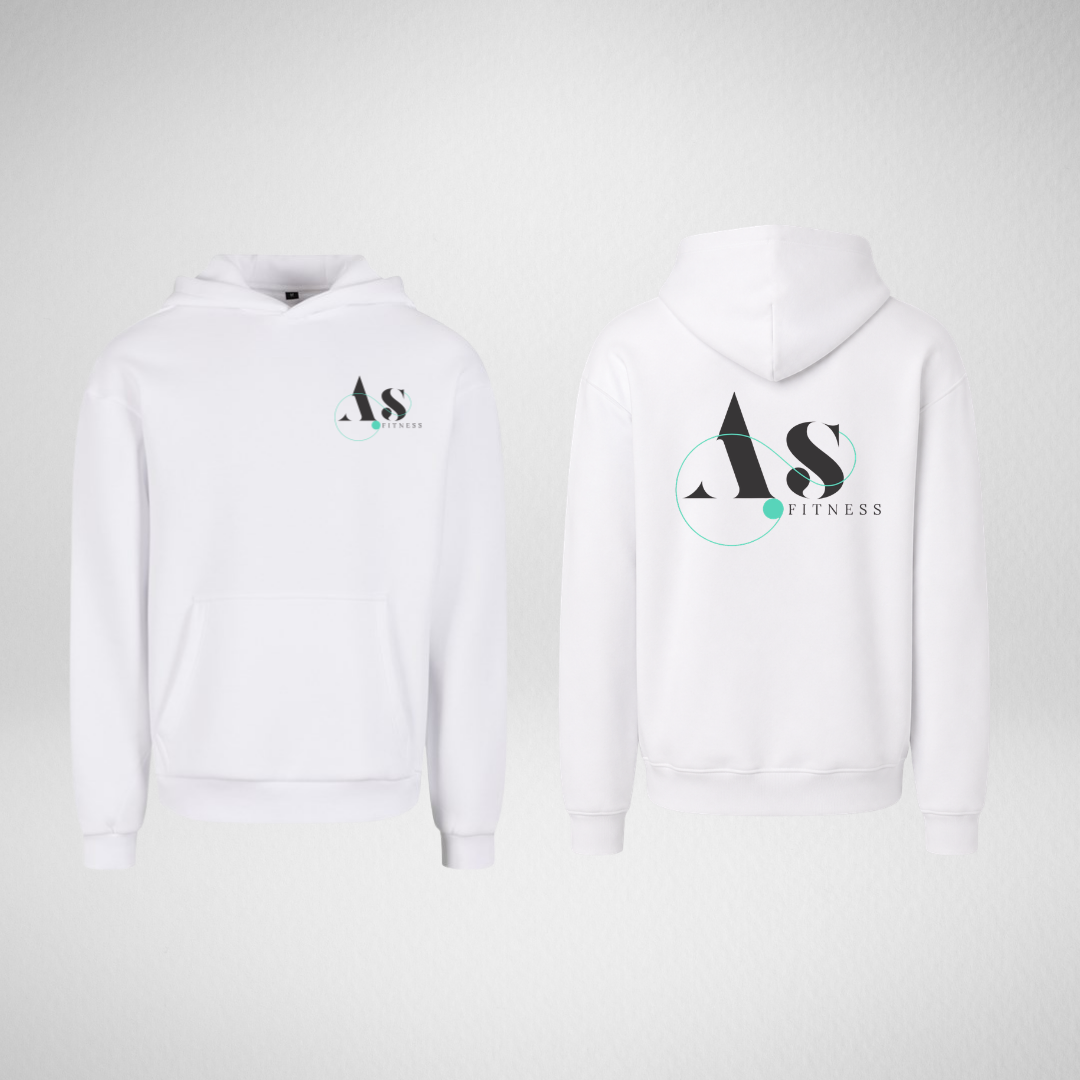 AS Fitness White Supersoft Hoodie