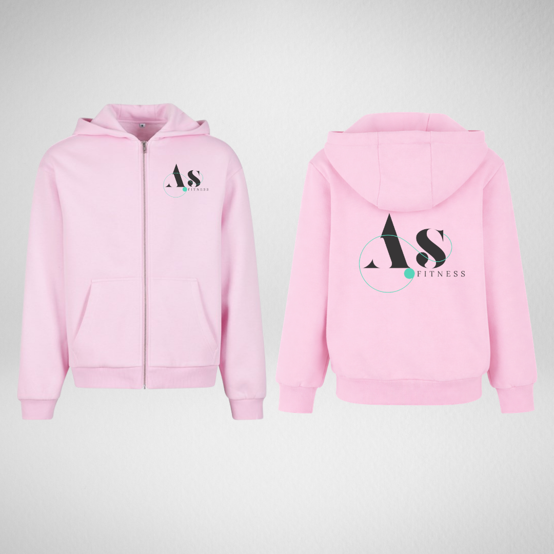 AS Fitness Pink Supersoft Zip Hoodie